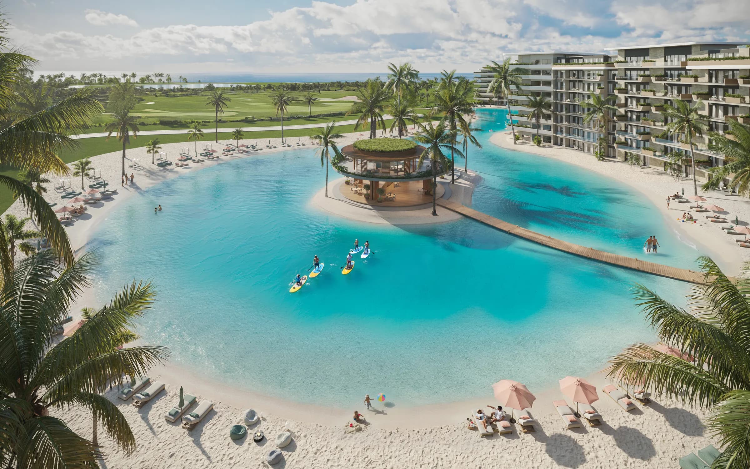 Balcón sobre el beach club